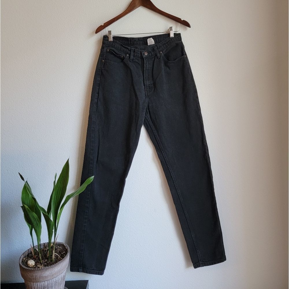 Vtg High Waist Mom Jeans Black
